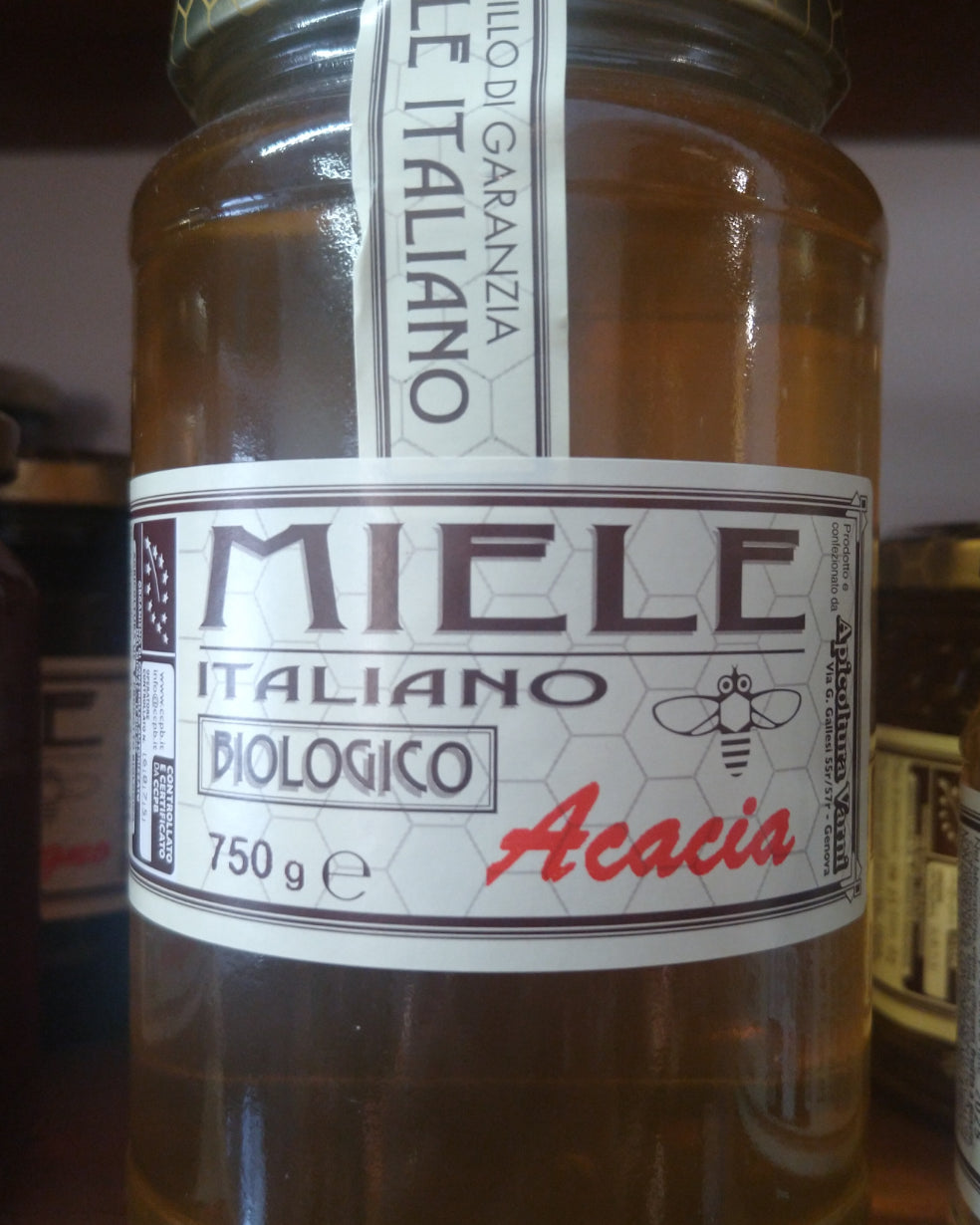 Miele di Acacia biologico fatto a Genova - 750 gr
